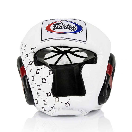 Fairtex HG10 White Black Headguard Super Sparring