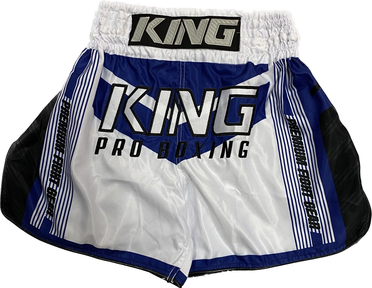 King Pro Boxing Shorts KPB Starr White Blue