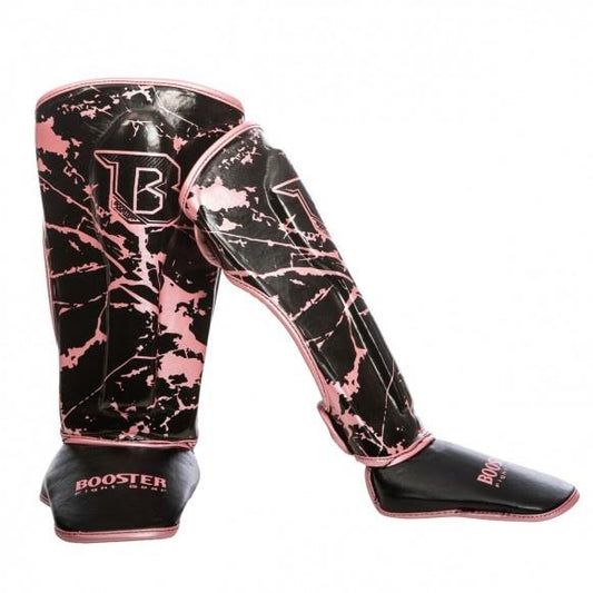 Booster Shinguards Kids Youth Marble Pink