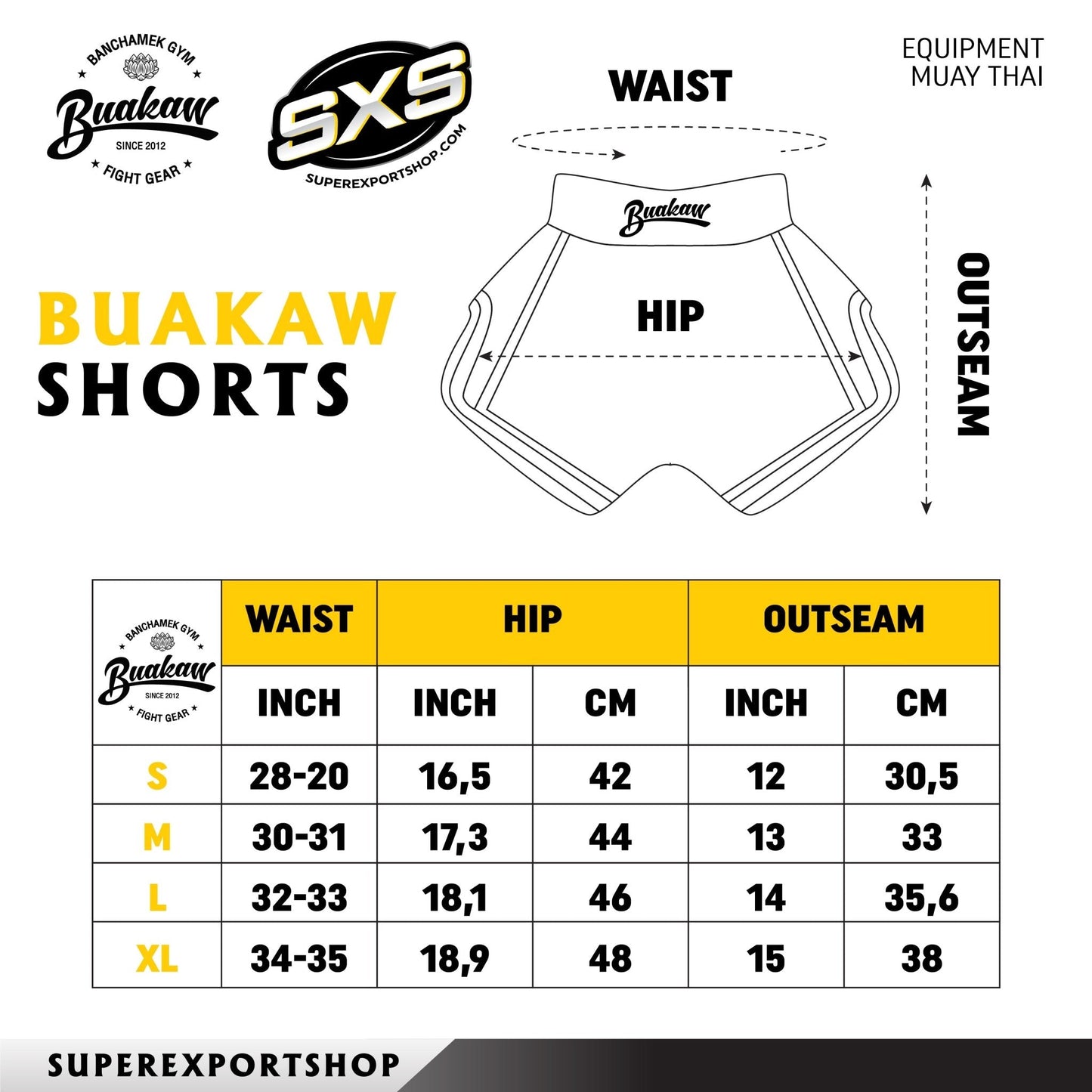 Buakaw Shorts BFG7-2 WHITE SUBLIMATION - SUPER EXPORT SHOP
