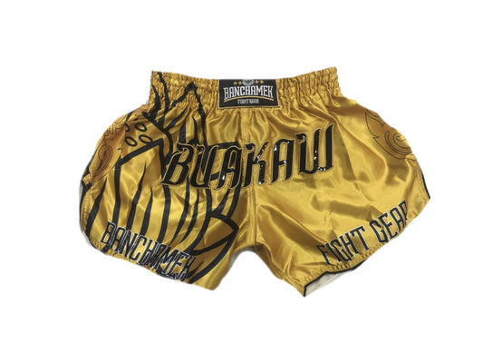 Buakaw Shorts BSH6  GOLD BLACK