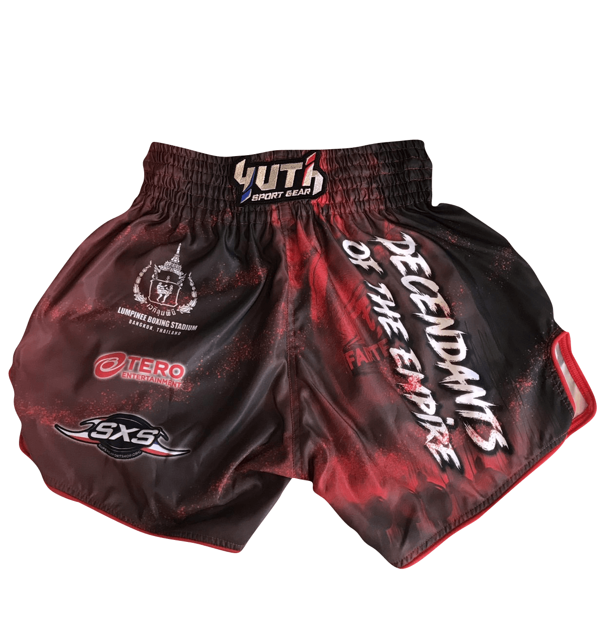 Fairtex Fight Promotion Shorts Decendants of the Empire Red