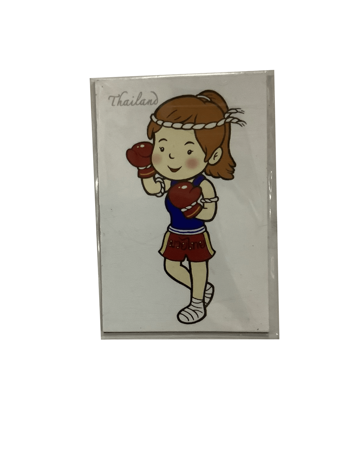 Magnet Sticker for fridge Muay Thai Girl